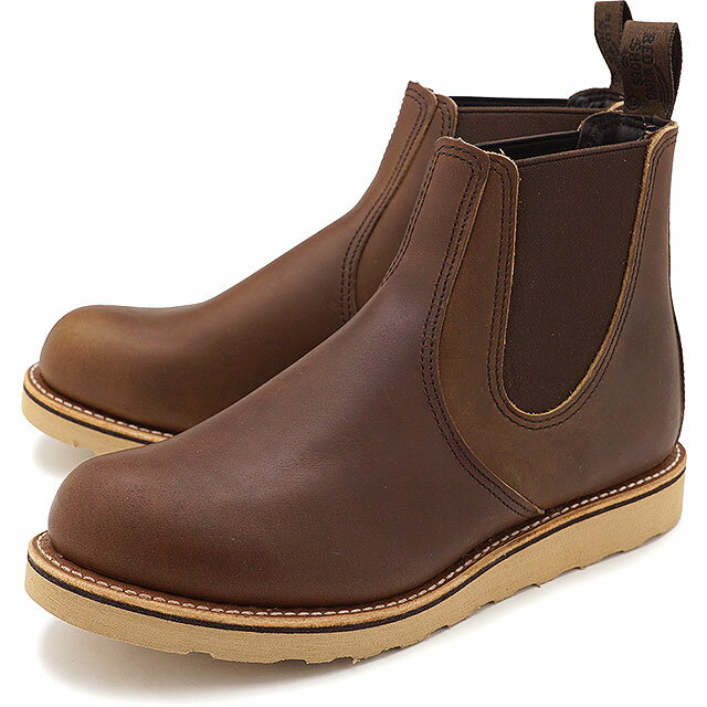 乐天商城 - 【最大100%ポイントバック】返品交換送料無料 レッドウィング REDWING メンズ ブーツ クラシックチェルシー [3190] CLASSIC CHELSEA サイドゴアブーツ アンバーハーネス ブラウン系 正規取扱店