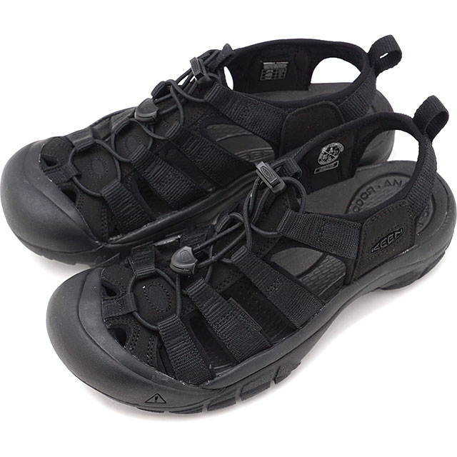 樂天商城 - 【最大100%ポイントバック】キーン KEEN サンダル ニューポート エイチツー W NEWPORT H2 [1025028 SS21] レディース アウトドア Triple Black ブラック系 正規取扱店