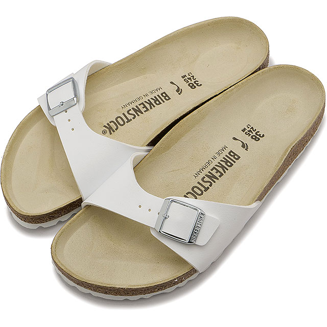 乐天商城 - 【最大100%ポイントバック】ビルケンシュトック BIRKENSTOCK マドリッド ビルコフロー [40733 SS23] Madrid BF White メンズ・レディース ドイツ製 コンフォートサンダル 健康サンダル WHITE | BIRKO-FLOR 白 ホワイト系 正規取扱店