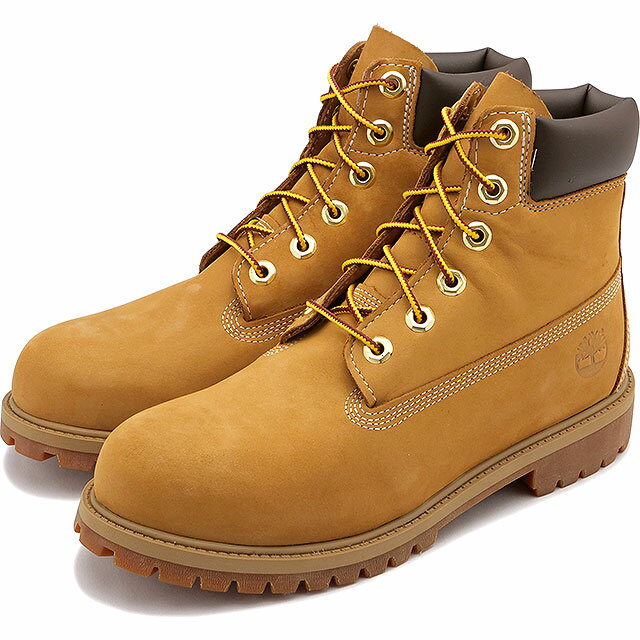 樂天商城 - 【最大100%ポイントバック】【レディース対応サイズ】 ティンバーランド Timberland 6インチ プレミアムブーツ [112909-713 SS23] Junior 6inch Premium Boots 靴 ジュニア 防水 イエローブーツ Wheat イエロー系 正規取扱店