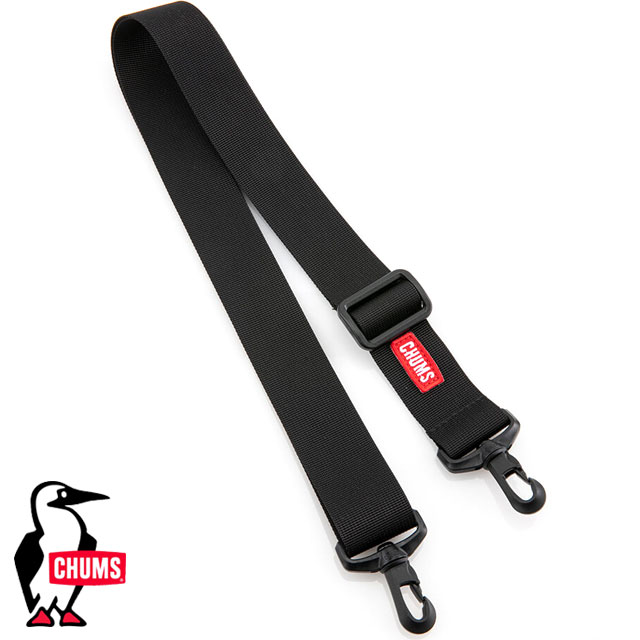 乐天商城 - 【最大100%ポイントバック】チャムス CHUMS ショルダーストラップ38ミリ [CH62-1960] Shoulder Strap 38mm 鞄 バッグアクセサリー 黒 Black 【メール便可】 正規取扱店