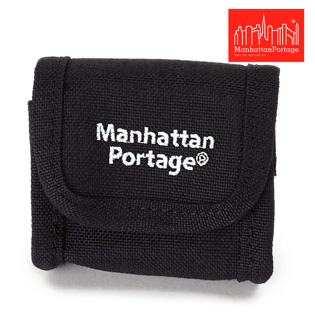 【最大100 ポイントバック】マンハッタンポーテージ Manhattan Portage コブルヒル エアポッズポーチ MP2018 FW22 Cobble Hill AirPods Pouch メンズ レディース イヤホンポーチ Black 黒 ブラック系【メール便可】 正規取扱店【cp】