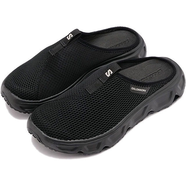 【最大100%ポイントバック】サロモン SALOMON レディース リラックス スライド6.0 ウィメンズ [L47112400 SS23] REELAX SLIDE 6.0 W モック オフィス アフタースポーツ BLACK/BLACK/ALLOY 黒 ブラック系 正規取扱店