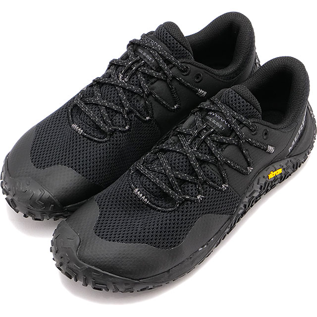 乐天商城 - 【20%OFF/SALE】メレル MERRELL レディース トレイル グローブ 7 [J037336 SS23] W TRAIL GLOVE 7 靴 トレイルランニング ベアフットシューズ スニーカー キャンプ アウトドア BLACK/BLACK【e】 正規取扱店【ts】