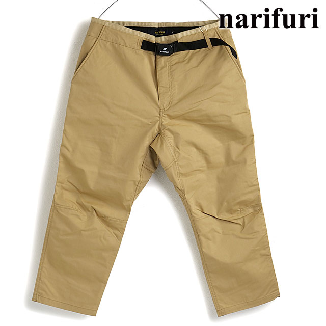 樂天商城 - 【最大100%ポイントバック】ナリフリ narifuri メンズ ライトウェイトバイクパンツ [NF5065 SS23] ボトムス 吸水速乾 イージーパンツ クロップドパンツ BEIGE 正規取扱店【cp】