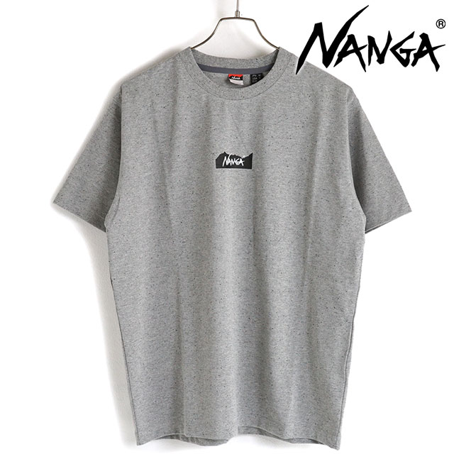 樂天商城 - 【最大100%ポイントバック】ナンガ NANGA メンズ エコハイブリッドマウンテンロゴTシャツ [NW2211-1G208 SS23] ECO HYBRID MT LOGO TEE トップス 半袖 クルーネック ショートスリーブ GRY【メール便可】 正規取扱店