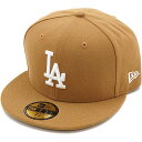 【即納】NEWERA ニューエラ NEWERA キャップ MLB カスタム 59FIFTY ロサンゼルス・ドジャース ウィート/ホワイト (11308597)(NEW ERA)【コンビニ受取対応商品】
