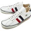 【在庫限り】maccheronian マカロニアン 2215L メンズ レディース レザー スニーカー 靴 WHITE/RED/NAVY2(2215L-MF)【ts】【コンビニ受取対応商品】