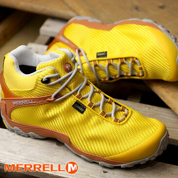 【楽天カード＆買い回りで最大17倍】【40％OFF／ラスト1足25.5cm】メレル MERRELL メンズ カメレオン7 ストーム ミッド ゴアテックス M CHAMELEON7 STORM MID GORE-TEX 完全防水 アウトドア トレッキングシューズ 靴 DANDELION [38563 FW18]【ts】【e】