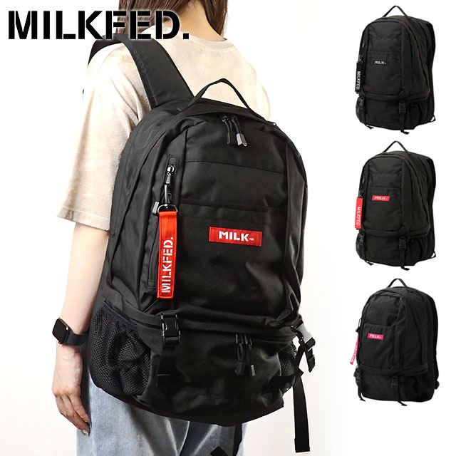 【8/30限定！楽天カードで最大16倍】ミルクフェド MILKFED. リュックサック NEO BIG BACKPACK BAR ネオ ビッグ バックパック バー レディース かばん [3182085