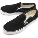 【4/30は楽天カードで14倍】バンズ VANS スリッポン クラシック スリップオン CLASSIC SLIP-ON メンズ・レディース ヴァンズ スニーカー BLACK ブラック系 [VN000EYEBLK SS19]