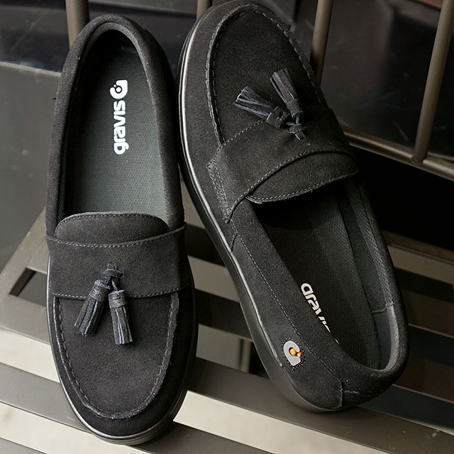 グラビス gravis スニーカー オジェック タッセルローファー ODJICK TASSEL [25222 FW20] メンズ ローカットシューズ 靴 BLACK ブラック系