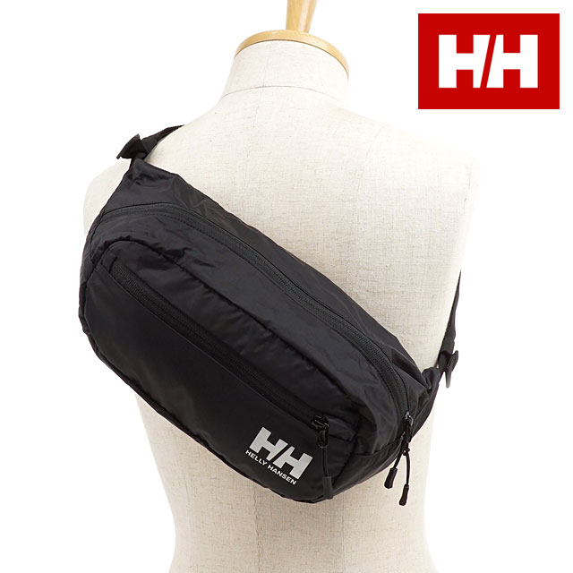 ヘリーハンセン HELLY HANSEN コンパクトヒップバッグ 7L Compact Hip BAG [HOY92010 FW20] メンズ・レディース HH ボディバッグ ウェストバッグ パッカブル K ブラック ブラック系【メール便可】【e】