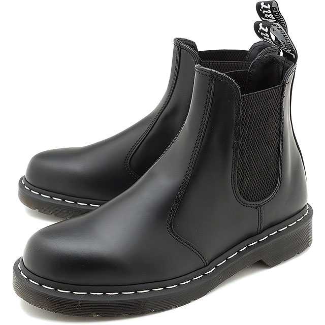 ドクターマーチン サイドゴアブーツ メンズ 【5/18は楽天カード＆エントリーで最大8倍】ドクターマーチン Dr.Martens 2976 ホワイトステッチ チェルシーブーツ 2976 WHITE STITCH [26257001 FW20] メンズ・レディース サイドゴアブーツ BLACK ブラック系