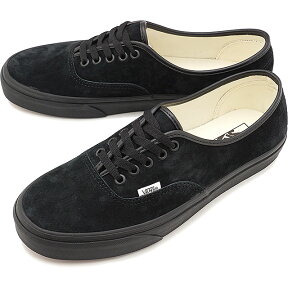 バンズ VANS スニーカー ピッグスエード オーセンティック PIG SUEDE AUTHENTIC [VN0A2Z5I18L FW20] メンズ・レディース ローカットシューズ 靴 BLACK/BLACK ブラック系