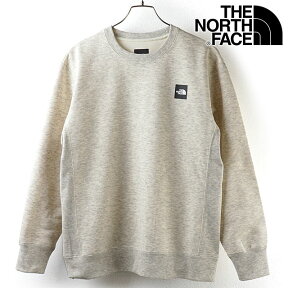 ノースフェイス THE NORTH FACE メンズ スクエアロゴクルー Square Logo Crew [NT62041 FW20] TNF トップス スウェット トレーナー OM オートミール ベージュ系