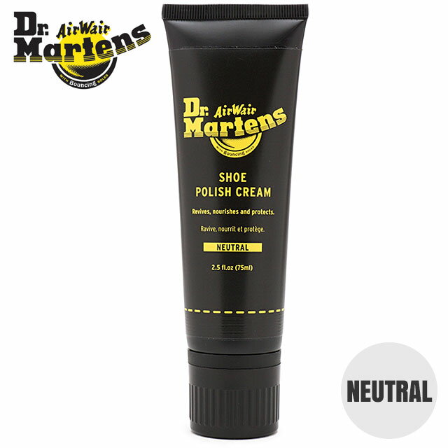 【シューズケア用品】 ドクターマーチン Dr.Martens 75ml ニュートラル シューポリッシュ クリーム NEUTRAL SHOE POLISH CREAM [AC985000] スムースレザー用靴磨きクリーム