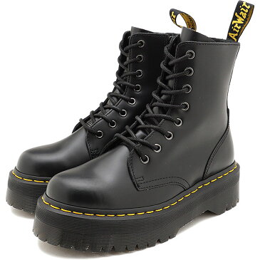 【4/30限定！楽天カードで14倍】ドクターマーチン Dr.Martens 8ホールブーツ ジェードン サイドジップ付き JADON 8 EYE BOOT メンズ・レディース 厚底 ハイカットカット BLACK ブラック系 [15265001 FW19]