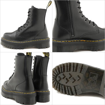 【4/30限定！楽天カードで14倍】ドクターマーチン Dr.Martens 8ホールブーツ ジェードン サイドジップ付き JADON 8 EYE BOOT メンズ・レディース 厚底 ハイカットカット BLACK ブラック系 [15265001 FW19]