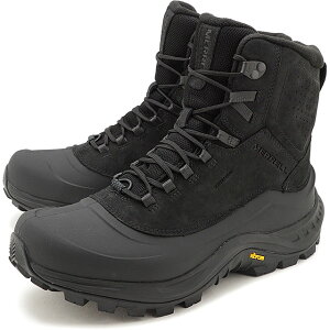 【12/18限定！楽天カードで最大7倍】メレル MERRELL サーモオーバールック2ミッドウォータープルーフ M THERMO OVERLOOK 2 MID WATERPROOF [J035287 FW20] メンズ 防水 ウィンターブーツ スノーブーツ BLACK ブラック系