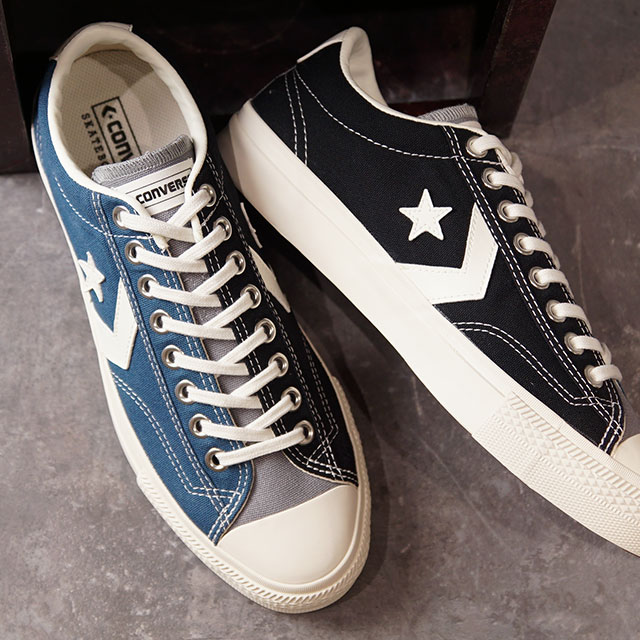 【8/5限定！楽天カードで最大15倍】コンバース CONVERSE スニーカー ブレイクスター SK CV OX BREAKSTAR SK CV OX [34200691 FW21] メンズ・レディース スケートボーディング キャンバス NAVY/GRAY/BLACK ネイビー系