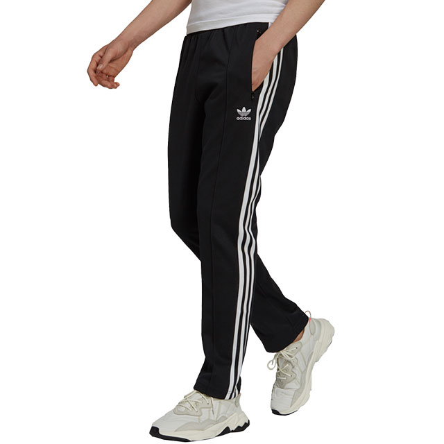 【11/10限定！楽天カードで最大15倍】アディダス オリジナルス adidas Originals メンズ ベッケンバウアー トラックパンツ BECKENBAUER TRACK PANTS [IZP31/H09115 FW21] ボトムス ジャージ リサイクル素材 ブラック系