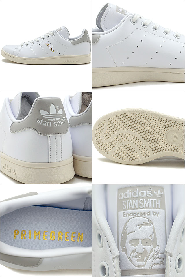 【9/11まで！楽天カードで最大22倍】アディダスオリジナルス adidas Originals スタンスミス レディース メンズ グレー 灰 [GX6286 FW21] STAN SMITH スニーカー リサイクル素材 ホワイト【e】