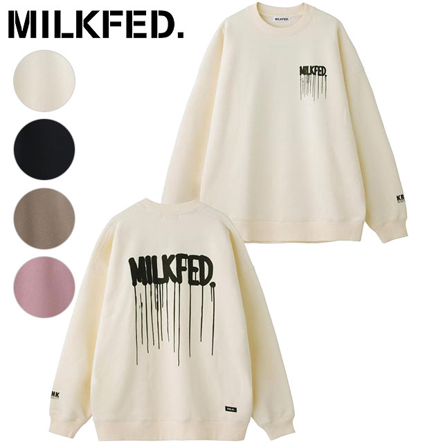 ミルクフェド MILKFED. レディース クリンク スウェットトップ KRINK×MILKFED SWEAT TOP [103213012036 FW21] コラボ トップス クールーネックシャツ トレーナー