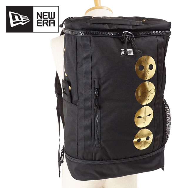 ニューエラ NEWERA リュック 岡本太郎 太陽の塔 ボックスパック Taro Okamoto 33L Box Pack [12860559 FW21] メンズ・レディース 鞄 バックパック デイパック スクールバッグ 通勤 通学 ブラック/ゴールド