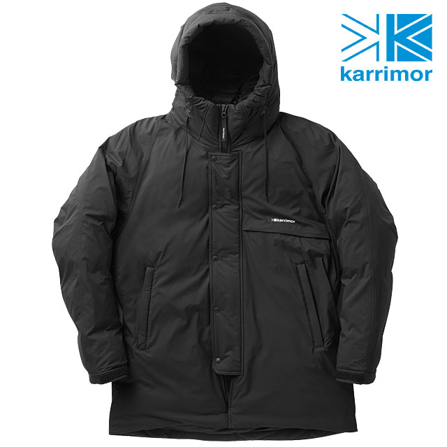 【おまけクーポン配布中】【楽天スーパーSALE限定37％OFF】カリマー karrimor メンズ マキシマ ダウンコート maxima down coat [101321 FW21] ナイロン アウター ダウンジャケット フーデッド Black ブラック系【sp】【e】