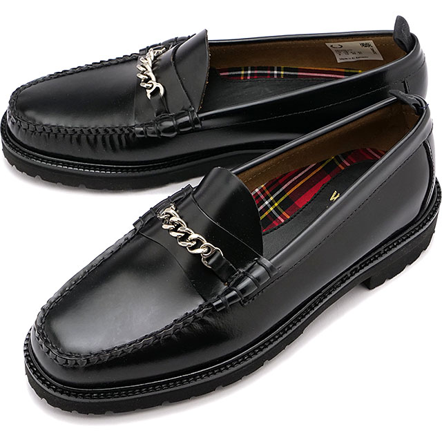 フレッドペリー FRED PERRY GHバスペニーローファーレザー メンズ [SB3465-102 SS22Q2] G.H.BASS CHN PNY LFR/LEATHER 靴 BLACK 黒 ブラック系