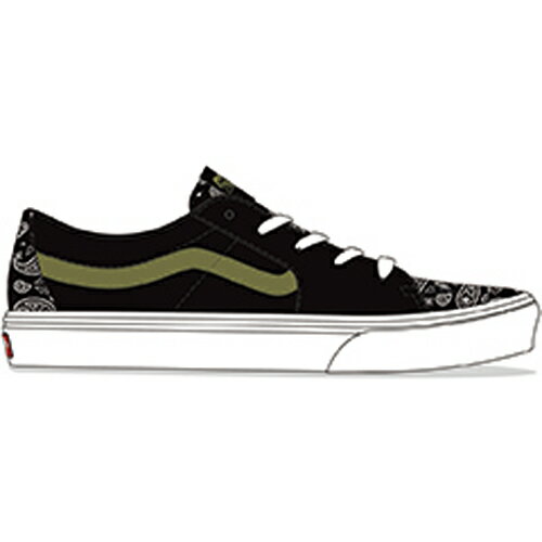 【先行予約】バンズ VANS メンズ スニーカー スケートハイロー [VN0A5KXDBLK FW22] PAISLEY SUEDE SK8-LOW ヴァンズ スケートボーディングシューズ BLACK