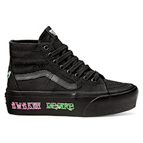 【先行予約】バンズ VANS レディース スニーカー スケートハイ テーパードスタックフォーム [VN0A7Q5P1OJ FW22] MORPH SK8-HI TAPERED STACKFORM ヴァンズ スケートボーディングシューズ スケハイ BLACKOUT