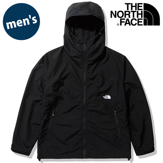 【5/30は楽天カード＆エントリーで5倍】ザ・ノース・フェイス THE NORTH FACE メンズ コンパクトジャケット [NP72230-K SS23] Compact Jacket TNF アウトドア ライトアウター ナイロンジャケット マウンテンパーカー ブラック【e】 1