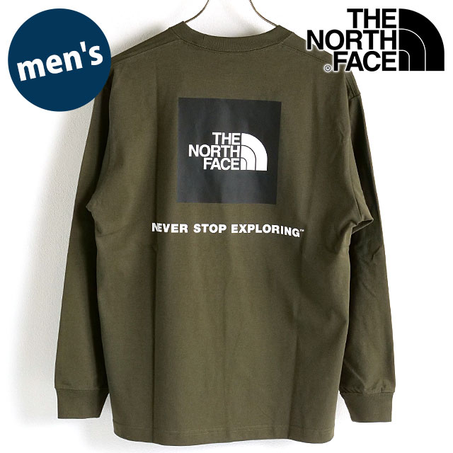 【8/26限定！楽天カードで13倍】ザ ノースフェイス THE NORTH FACE メンズ ロングスリーブバックスクエアロゴティー [NT82131-NT FW22] L/S Back Square Logo Tee TNF アウトドア トップス 長袖Tシャツ ニュートープ【メール便可】