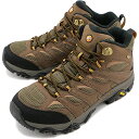 メレル MERRELL モアブ3 シンセティック ミッド ゴアテックス ワイドワイズ メンズ トレッキングシューズ  M MOAB 3 SYNTHETIC MID GORE-TEX WIDE WITH キャンプ アウトドア スニーカー 完全防水 幅広 EARTH 茶 ブラウン系