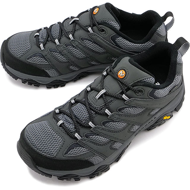 メレル MERRELL モアブ3 シンセティック ゴアテックス ワイドワイズ メンズ トレッキングシューズ J500243W SS22 M MOAB 3 SYNTHETIC GORE-TEX WIDE WITH キャンプ アウトドア スニーカー 完全防水 幅広 GRANITE 灰 グレー系