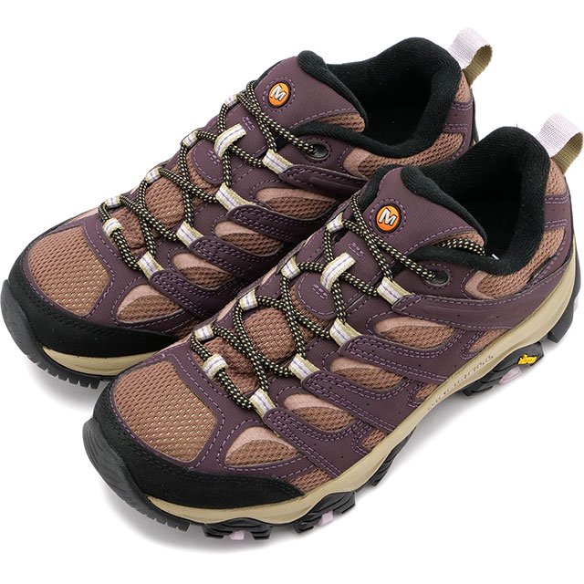 【5/20は楽天カード＆エントリーで3倍】メレル MERRELL モアブ3 シンセティック ゴアテックス レディース トレッキングシューズ [J500190 SS22] W MOAB 3 SYNTHETIC GORE-TEX キャンプ アウトドア スニーカー 完全防水 BURGUNDY/BURLWOOD バーガンディー系