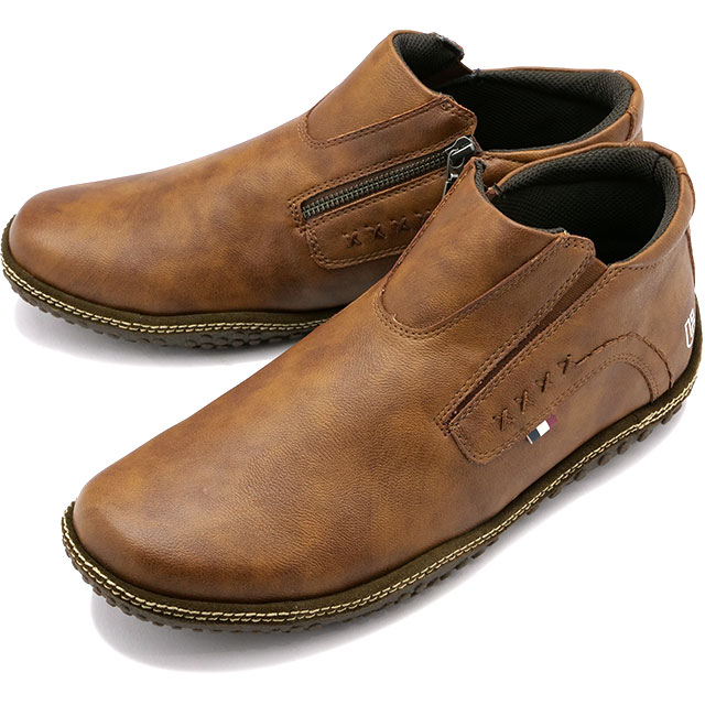 コンカラー conqueror shoes メンズ カジュアルスニーカー フォギー ウォーターテックス [22FW-FG01 FW22] FOGGY WATER-TEX 防水 スリッポン BROWN 茶 ブラウン系