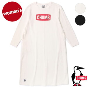 【30％OFF／SALE】チャムス CHUMS レディース チャムスロゴロングスリーブティードレス [CH18-1223 FW22] W CHUMS Logo L/S T-Dress トップス 長袖Tシャツ ワンピース【ts】