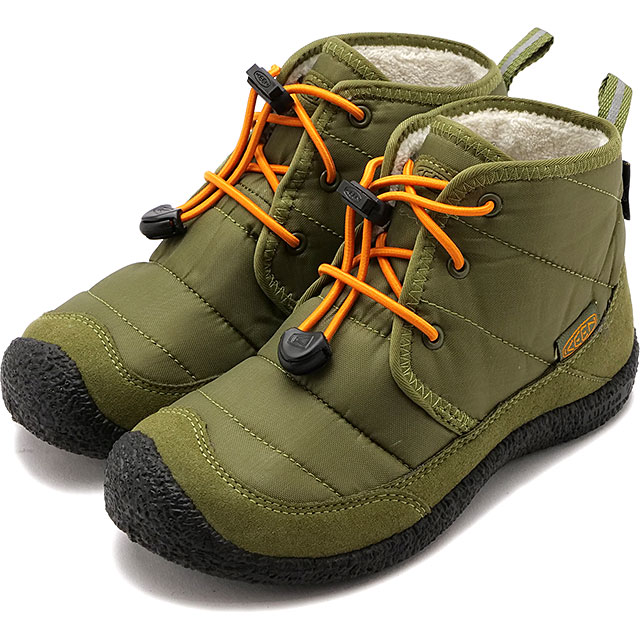 キーン KEEN キッズ レインブーツ ハウザー ツー チャッカ ウォータープルーフ  K Children HOWSER II CHUKKA WP チルドレン 防水 キャンプ アウトドアシューズ Capulet Olive