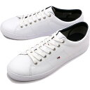 【在庫限り】トミーヒルフィガー TOMMY HILFIGER メンズ スニーカー エッセンシャルレザースニーカー FM02157-100 FW22 ESSENTIAL LEATHER SNEAKER WHITE 白 ホワイト系【ts】