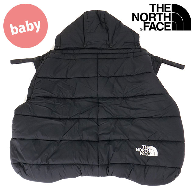 ザ・ノース・フェイス THE NORTH FACE ベビーシェルブランケット [NNB72301-K FW23] Baby Shell Blanket TNF アウトドア ベビー用品 中綿入り 抱っこ紐 ベビーカー装着可 ブラック