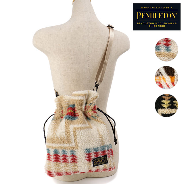 【ラスト1個】ペンドルトン PENDLETON ボアドローバッグ [PDT-000-233017 FW23] BOA DRAWBAG メンズ・レディース 鞄 巾着バッグ ショルダーバッグ【ts】