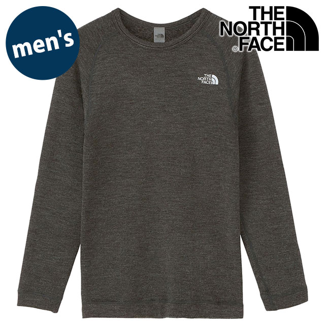 楽天mischief【20％OFF／SALE】ザ・ノース・フェイス THE NORTH FACE メンズ エクスペディションホットクルー [NT62313-Z FW23] Expedition HOT Crew TNF アウトドア トップス インナー 防寒 ミックスグレー【e】【ts】