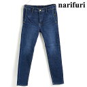 【コラボ】 ナリフリ narifuri メンズ Lee リー サイクルスキニーデニムパンツ [NFLE-05] ボトムス 12oz ストレッチデニム ロングパンツ OLD BLUE