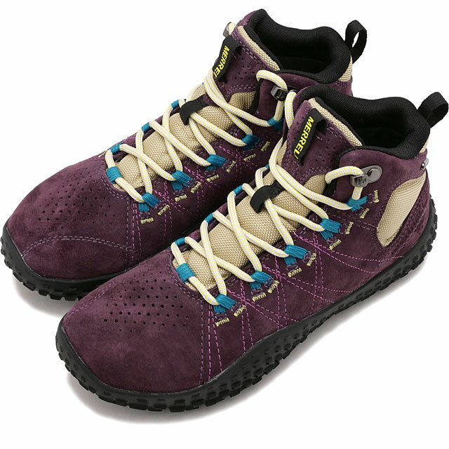 メレル MERRELL レディース スニーカー ラプト ミッド ウォータープルーフ  W WRAPT MID WATERPROOF 靴 全天候型 防水シューズ BURGUNDY バーガンディー系