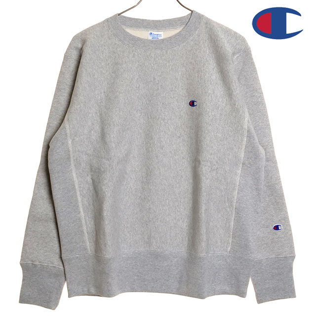 チャンピオン Champion メンズ リバースウィーブ クルーネックスウェットシャツ  REVERSE WEAVE CREW NECK SWEATSHIRT トップス トレーナー SILVER-GRAY