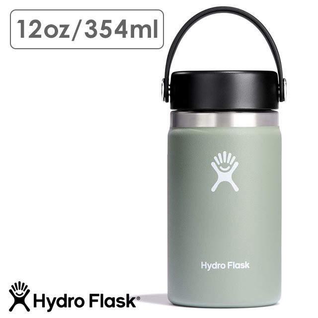 ハイドロフラスク 水筒 ハイドロフラスク Hydro Flask ハイドレーション ワイドマウス 354ml [8900140126232 FW23] HYDRATION 12oz WIDE MOUTH シーズンカラー ステンレスボトル 水筒 直飲み 保温 保冷 アウトドア オフィス ジム ハワイ Agave カーキ系