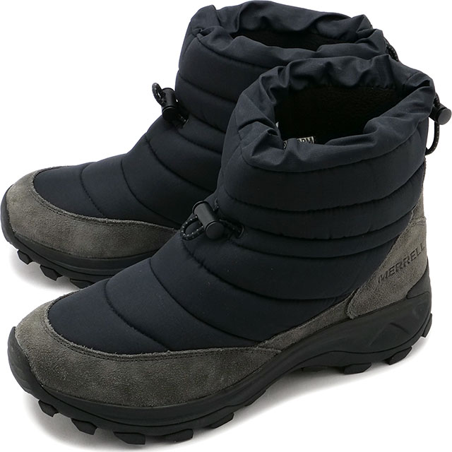 メレル MERRELL ウィンターブーツ ウィンターモック ゼロ トール  U WINTER MOC ZERO TALL メンズ・レディース 防寒靴 撥水シューズ スニーカー BLACK 黒 ブラック系